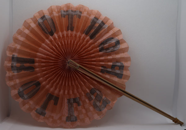 Eventail original ancien publicitaire Porto Rolls
