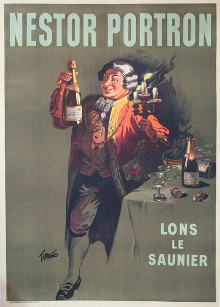 Affiche originale ancienne Nestor Portron signée Tamagno