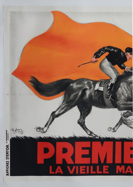 Affiche originale ancienne Premier Fils signée Roby