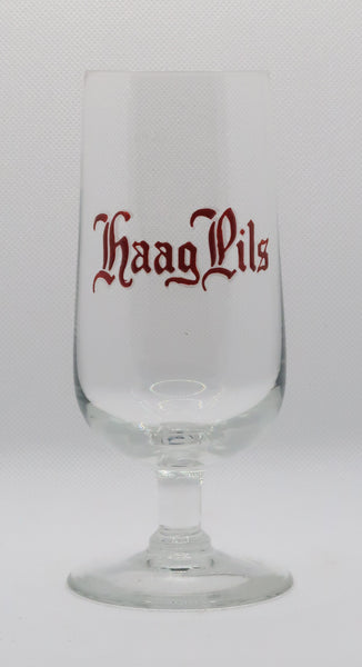 Ancienne verre à bière émaillé Haag Pils de la brasserie d'Ingwiller