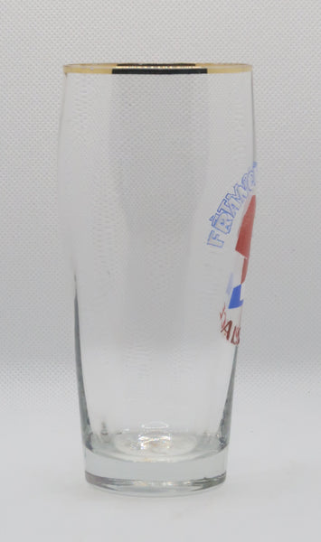 Ancienne verre à bière émaillé de la brasserie Franche Comté