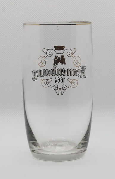 Ancienne verre à bière émaillé de la brasserie Kronenbourg