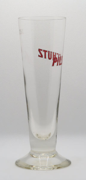 Ancienne verre à bière émaillé Pils Schutz de la brasserie Schuzenberger