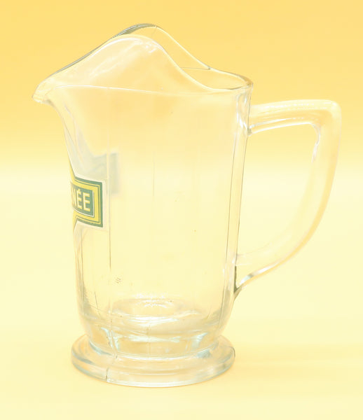Ancien pichet en verre émaillé apéritif Oxygénée