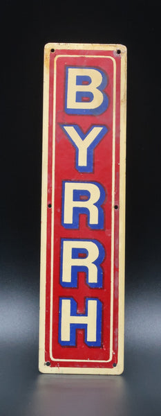 Ancienne tôle de propreté publicitaire Byrrh