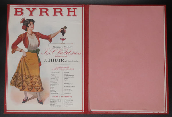 Ancien porte menu apéritif Byrrh