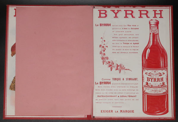 Ancien porte menu apéritif Byrrh