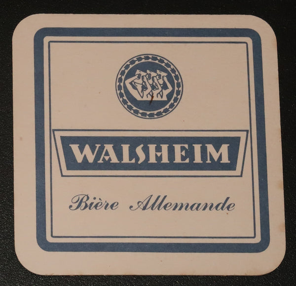 Ancien sous bock de la brasserie Walsheim bière allemande