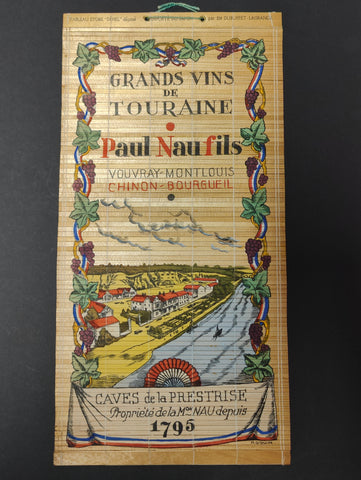 Ancien store japonais grands vins Vouvray de Touraine Paul Nau Fils