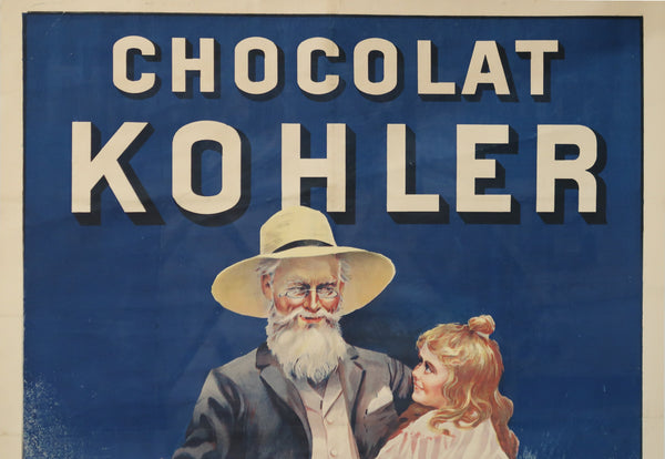 Affiche ancienne Chocolat Kohler de Lausanne Suisse signée Georges Blot