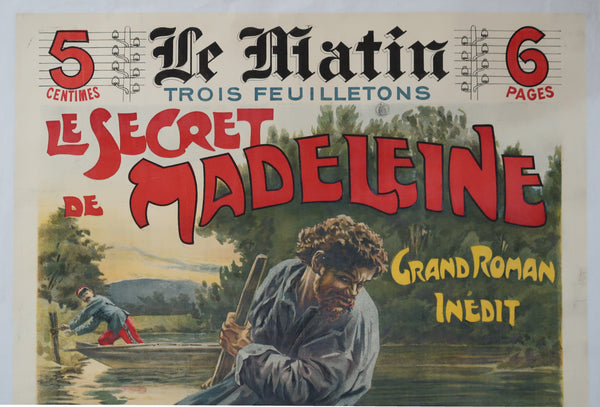 Ancienne affiche de spectacle Le Secret de Madeleine