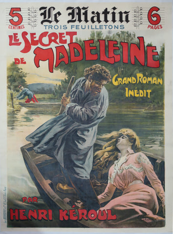 Ancienne affiche de spectacle Le Secret de Madeleine