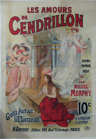 Affiche originale ancienne Les Amours de Cendrillon