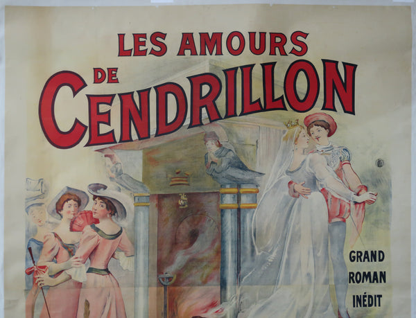 Affiche originale ancienne Les Amours de Cendrillon
