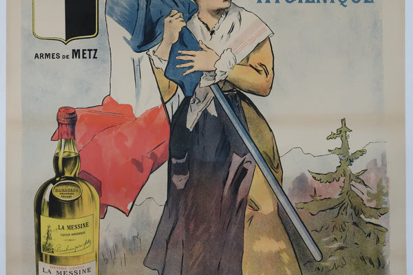 Affiche originale ancienne La Messine Périgueux