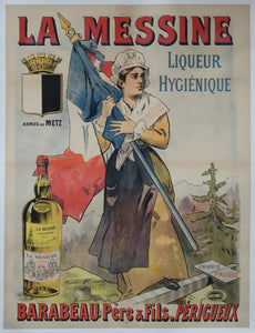 Affiche originale ancienne La Messine Périgueux