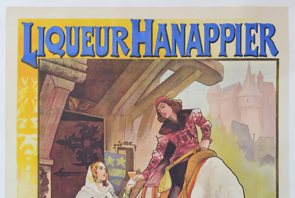 Affiche originale ancienne Liqueur Hanappier signée Guydo