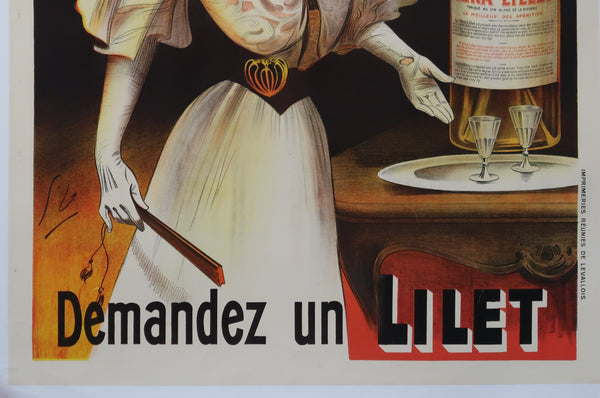 Affiche originale ancienne apéritif Kina-Lillet du sud ouest