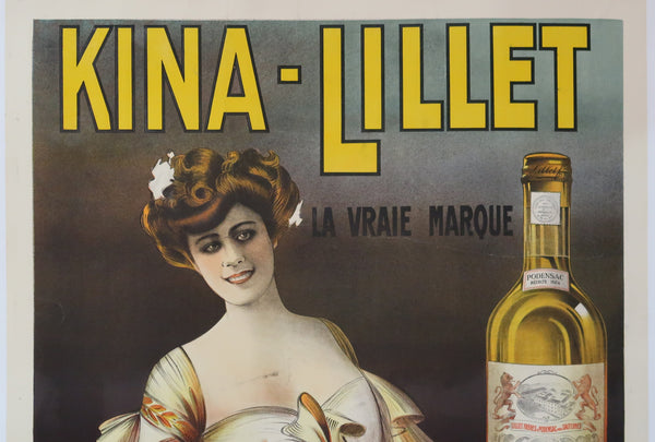 Affiche originale ancienne apéritif Kina-Lillet du sud ouest