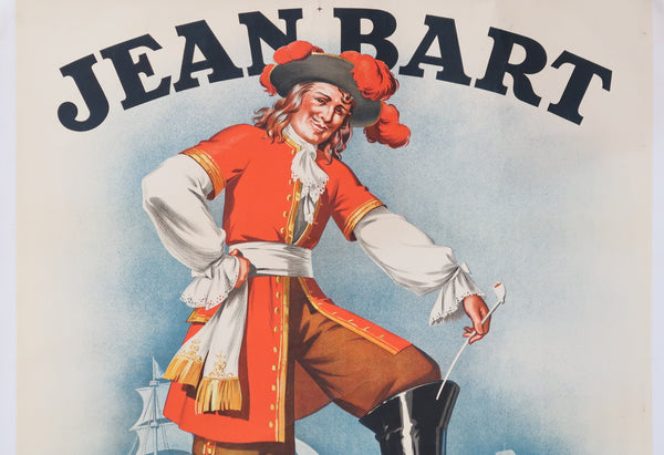 Affiche originale ancienne Cirage imperméable Jean Bart