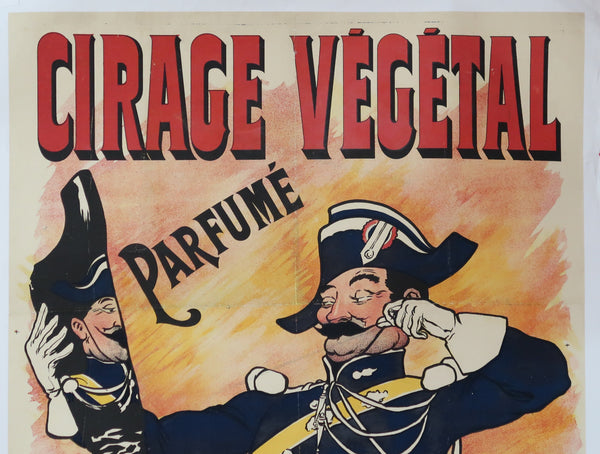 Affiche originale ancienne Cirage Végétal signée Guillaume