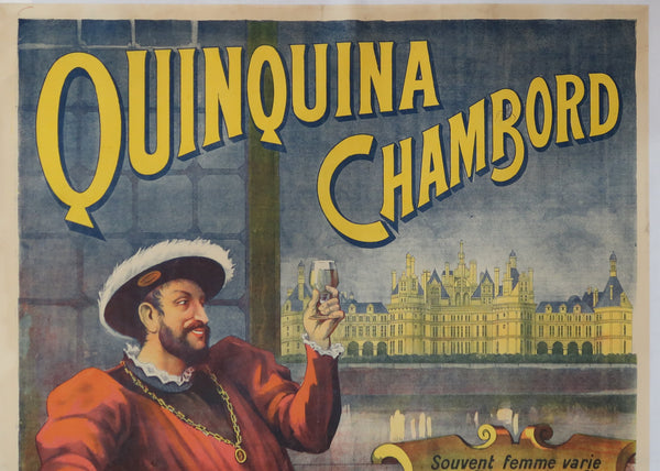 Affiche originale ancienne Quinquina Chambord signée Lampuré