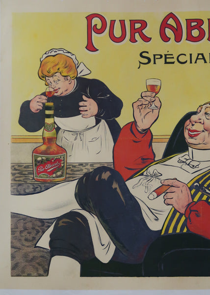 Affiche originale ancienne Spécial Liqueur Pur Abricot signée Ogé