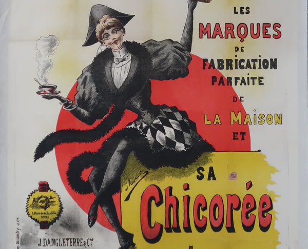 Affiche ancienne Chicorée Renaissance de Béthune signée Minos