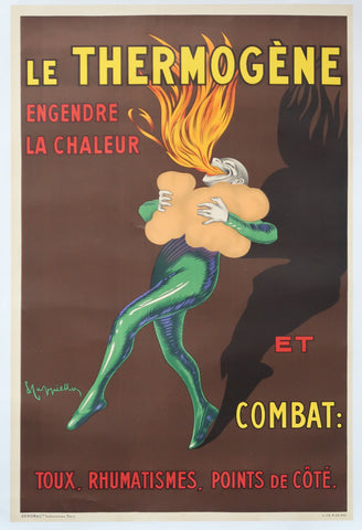 Affiche originale ancienne Le Thermogène signée Cappiello