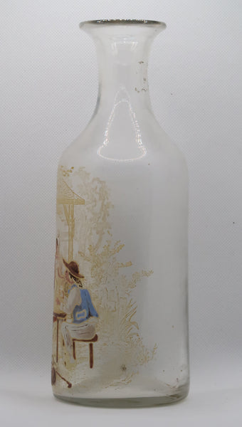 Ancienne carafe à cidre dépoteyer émaillée