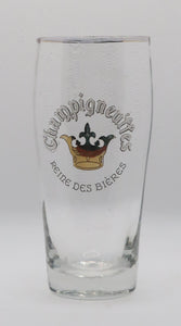 Ancienne verre bière émaillé champigneulles