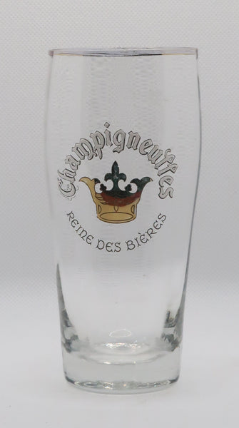 Ancienne verre bière émaillé champigneulles