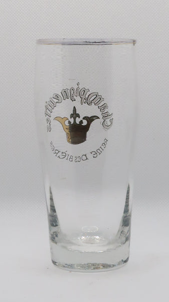 Ancienne verre bière émaillé champigneulles