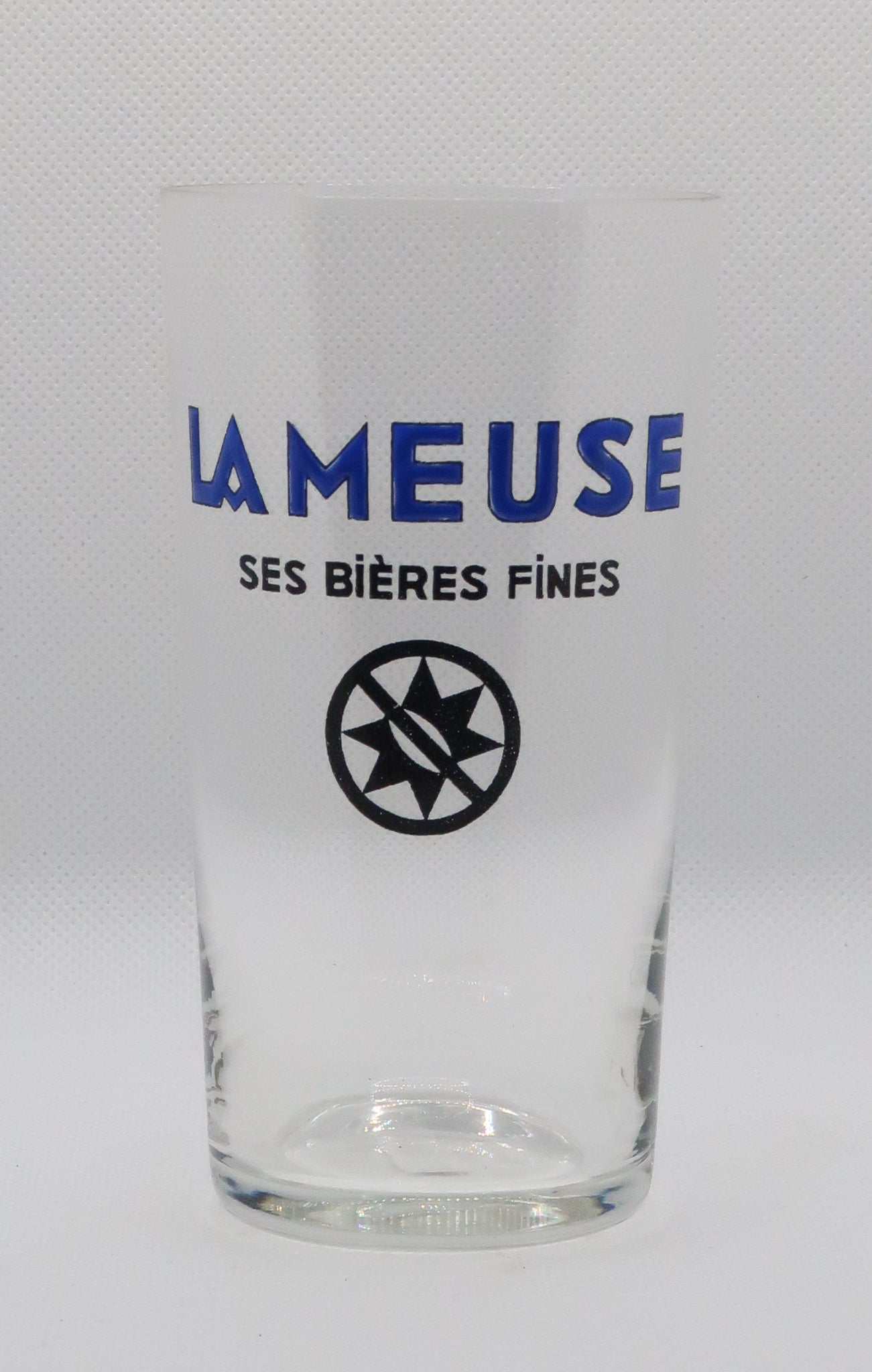 Ancien verre à bière émaillé brasserie de la Meuse