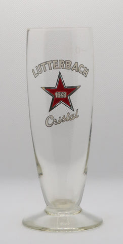 Ancienne verre à bière émaillé Lutterbach de la brasserie d'Alsace