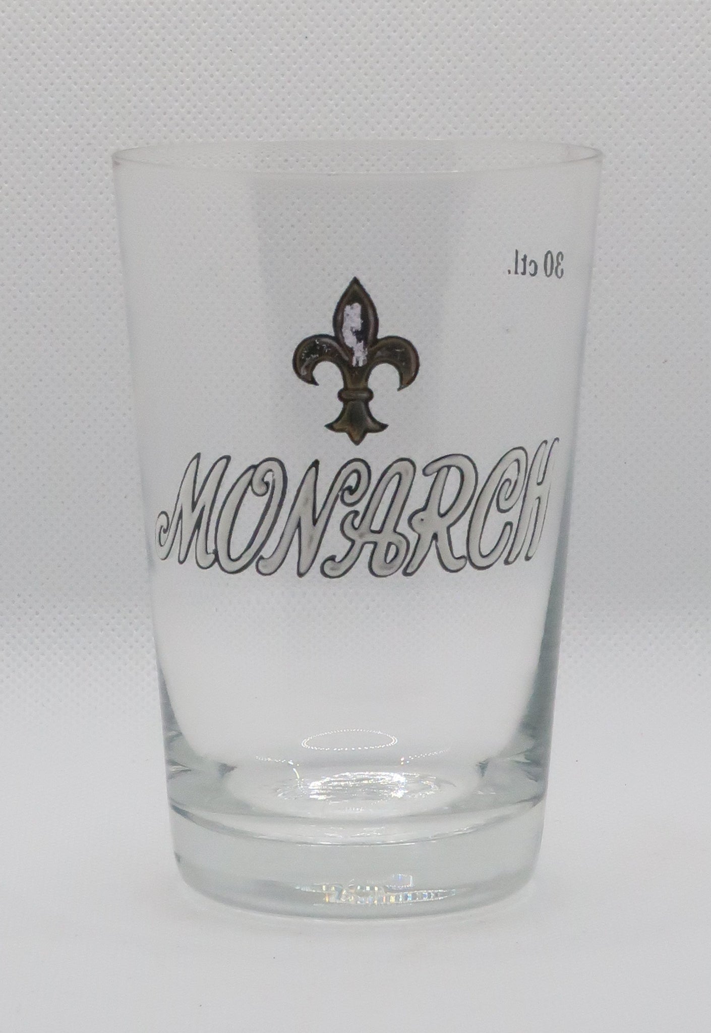 Ancien verre émaillée bière Monarch Saint Dizier