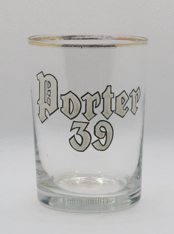 Ancienne verre à bière émaillé Porter 39