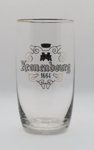 Ancienne verre à bière émaillé de la brasserie Kronenbourg