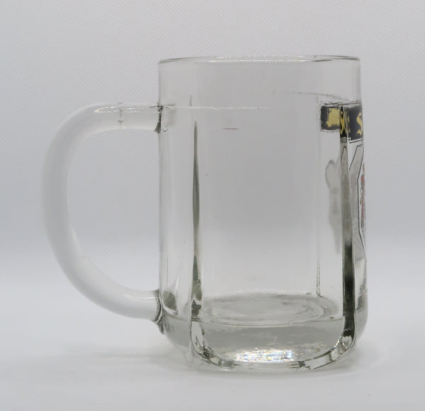 Ancienne chope à bière émaillée Silva de la brasserie Champigneulles