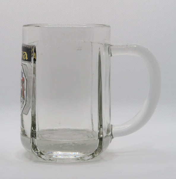 Ancienne chope à bière émaillée Silva de la brasserie Champigneulles