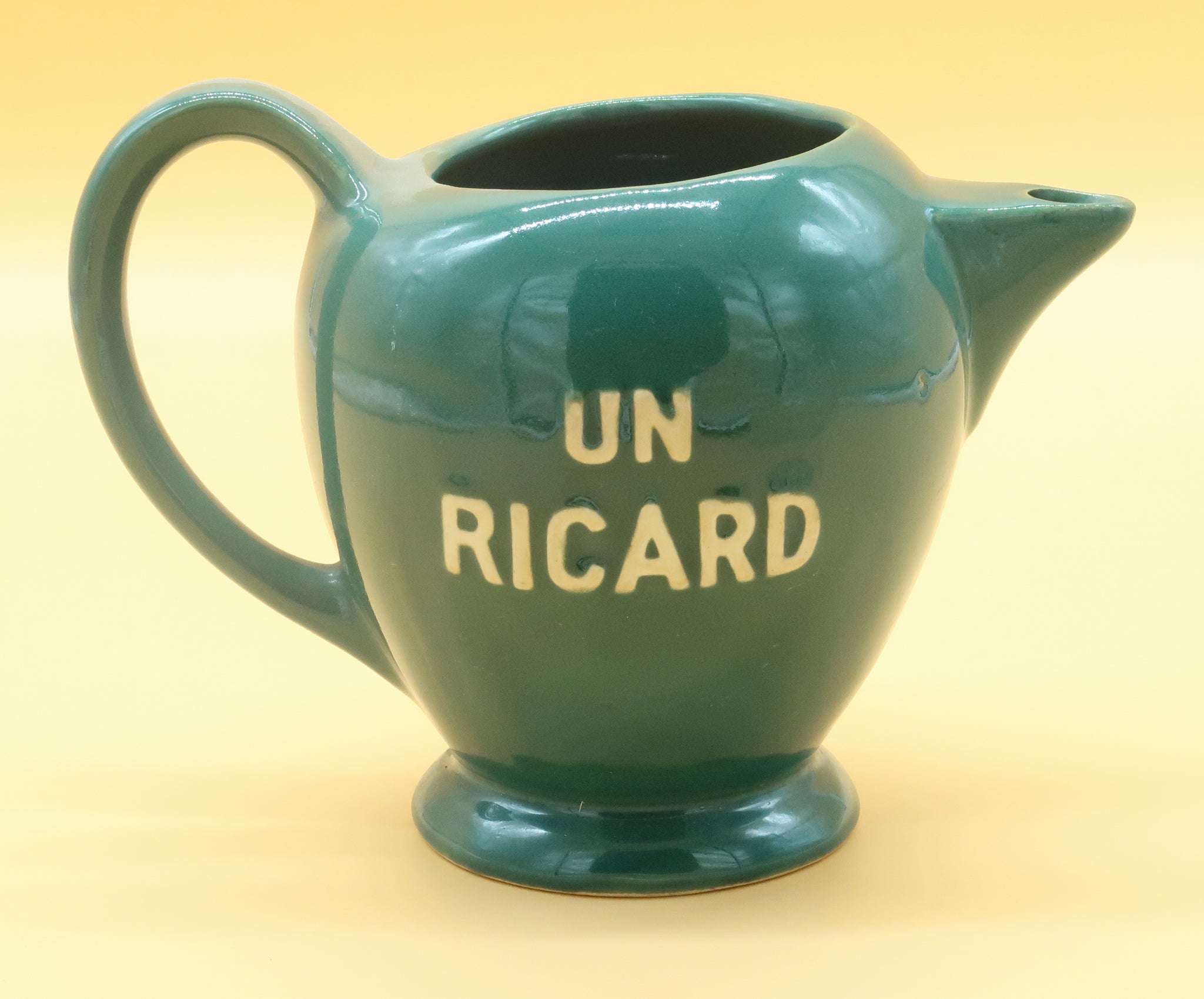 Ancien pichet apéritif Ricard vert