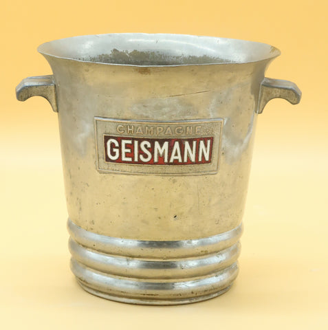 Ancien seau à Champagne émaillé Geismann