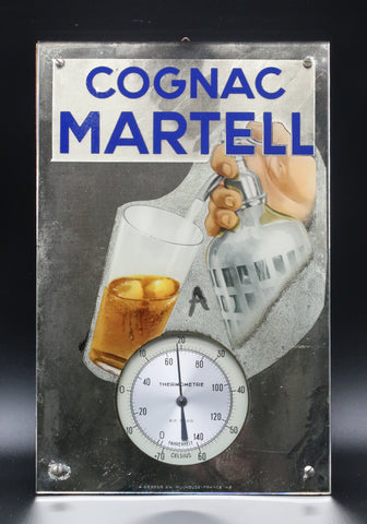 Ancien Thermomètre Cognac Martell