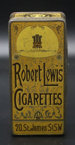 Ancienne Boite publicitaire Tabac Robert Lewis'