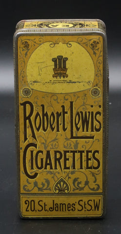 Ancienne Boite publicitaire Tabac Robert Lewis'