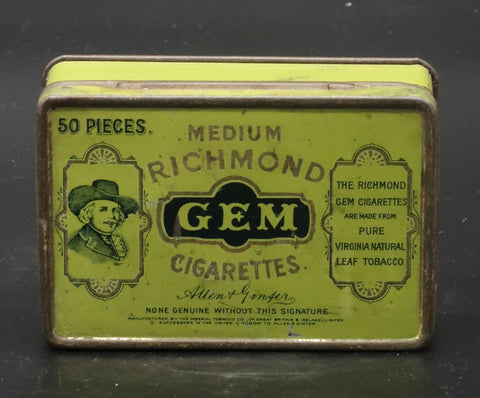 Ancienne Boite publicitaire Tabac Gem