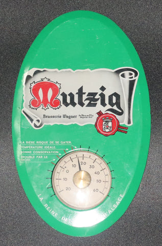 Ancien glacoide thermomètre bière Mutzig
