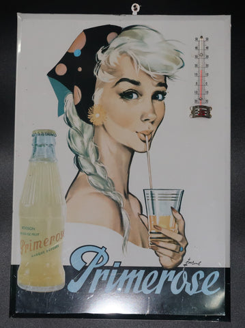 Ancienne tôle Soda Primerose