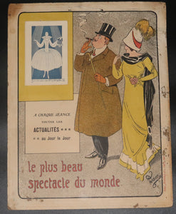 Ancienne affiche cartonnée Le plus beau spectacle du monde