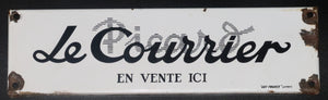 Ancienne plaque émaillée le Journal Courrier Picard